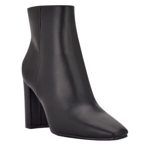 Nine West Black Studded Block Heel Boots